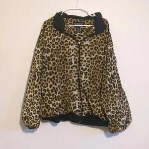 PTNY animal print‎ bomber jacket size 3X